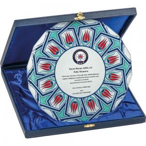 Kutulu Kristal Plaket ( 25 x 25 cm )